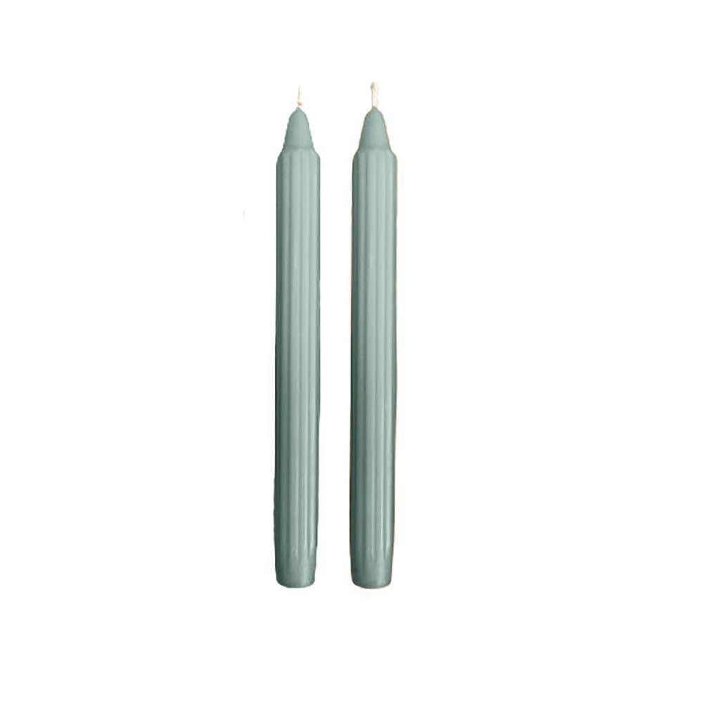CANDELA SCANALATA DORICA CM.25 AZZURRO POLVERE